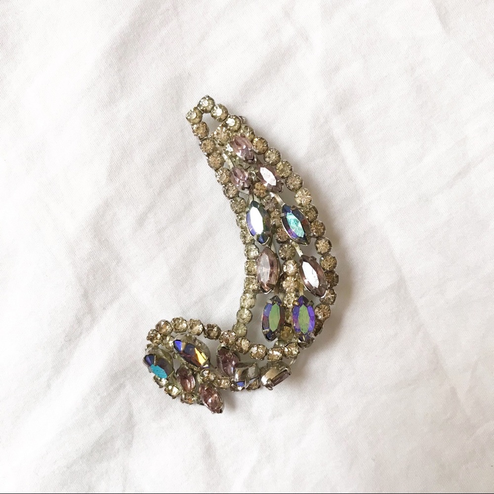 Vintage Antique Jeweled Brooch
